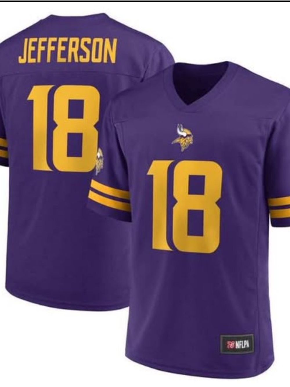 NFL Minnesota Vikings Men's Short Sleeve Jefferson 18 Jersey